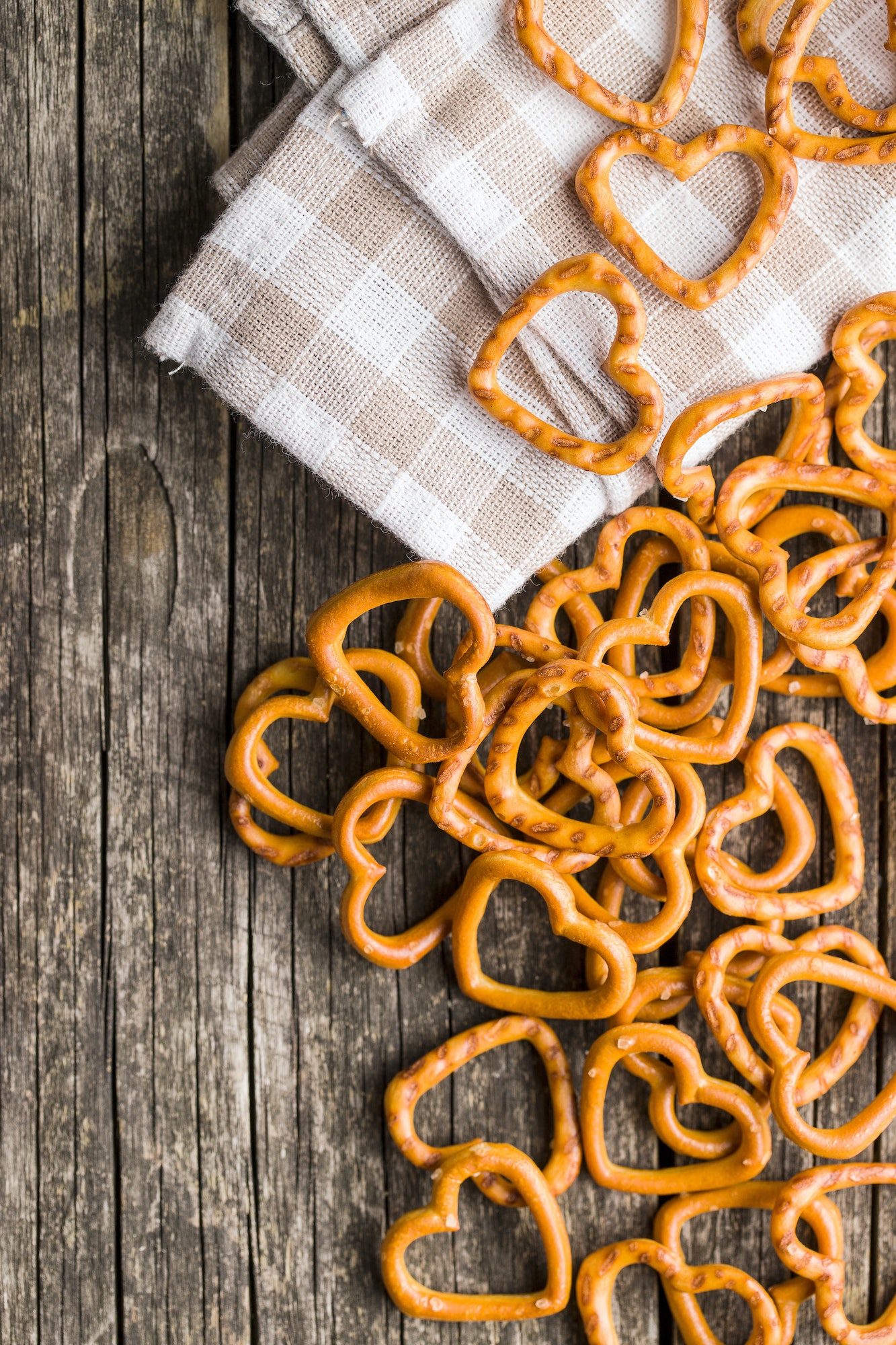 Heart shaped pretzel.